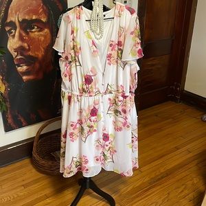 Plus size cocktail dress.